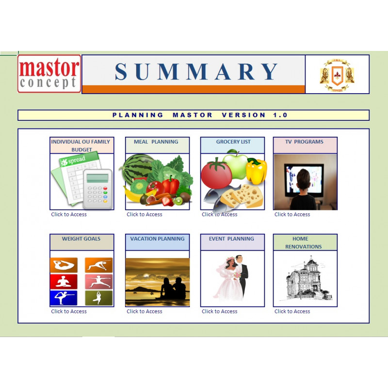 Budget & Planning  - Planning Mastor 1.0